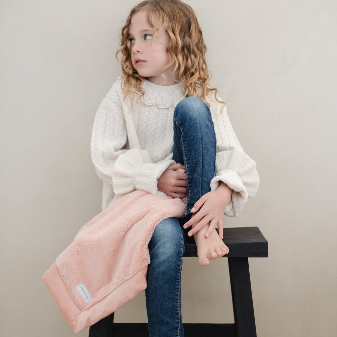 Blossom from SaranoniÕs Lush Mini Blanket collection delivers cozy warmth, making it a great baby boy blanket option.