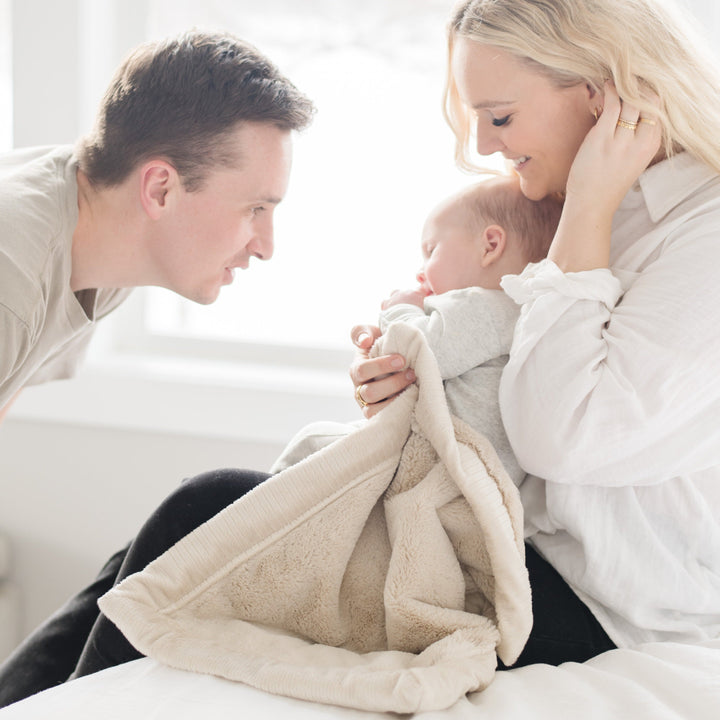 SaranoniÕs Lush Mini Blanket in Buttermilk is elevated and luxe, delivering best baby blankets quality in everyday use.