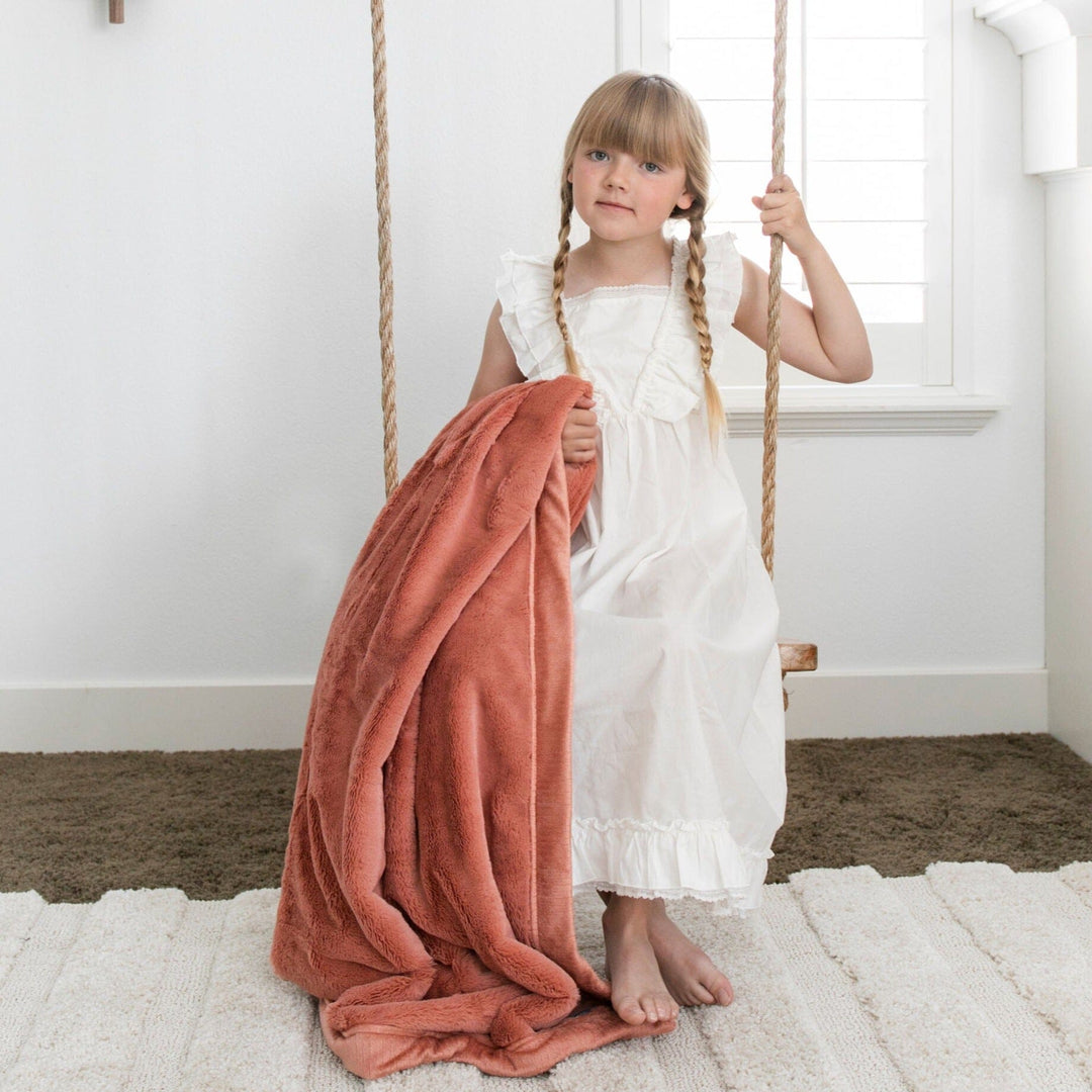 Cozy moments get easier with the Saranoni Lush Toddler Blanket in ClayÑthis belongs in best blankets for toddlers discussions.
