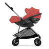 baby stroller with car seat from CYBEX, red Cloud G lux baby car seat