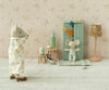 Maileg mice dollhouse furniture soft blue closet