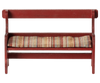 Maileg dollhouse furniture red bench