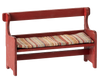 Maileg dollhouse red mouse bench