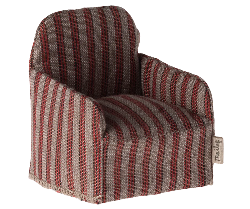 dollhouse furniture striped chair for Maileg