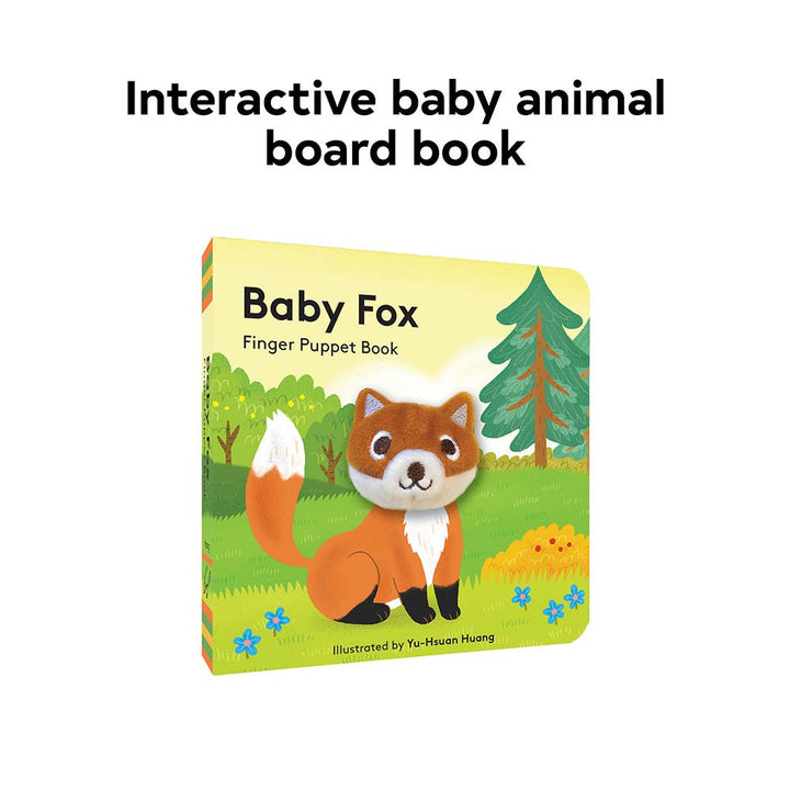 Interactive baby animal board book badge on Baby Fox Finger Puppet Book cover