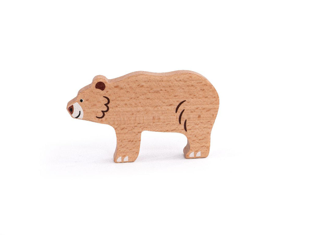 Bajo bear wooden toys wild animals set