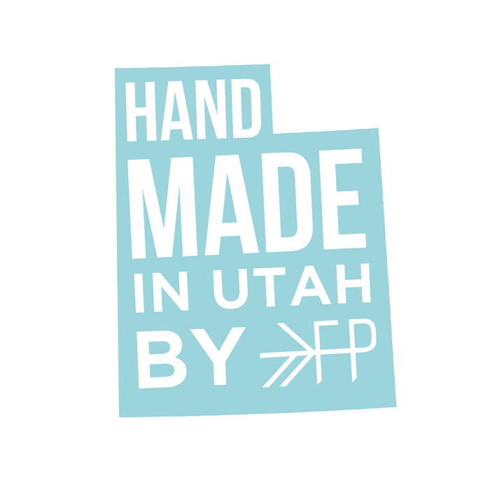Freshly Picked handmade in Utah badge, handcrafted baby shoes