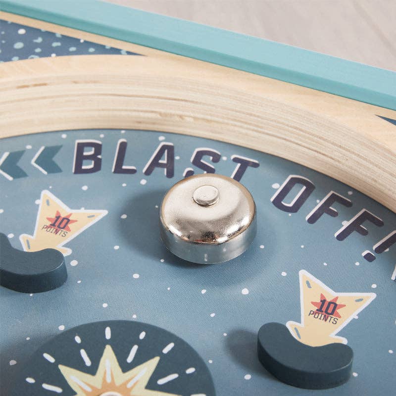 Wonder and Wise Blast Off Pinball retro tabletop pinball game with 3 metal balls included fun gift for kids
