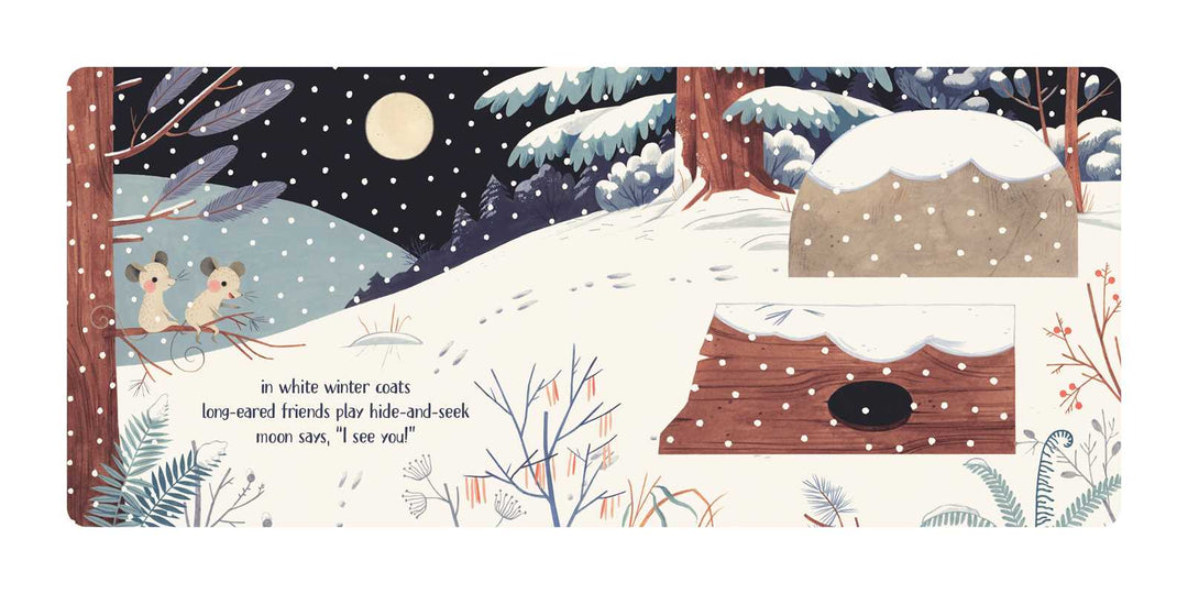 Hidden animal flap spread from Peek-A-Boo Haiku interactive toddler board book