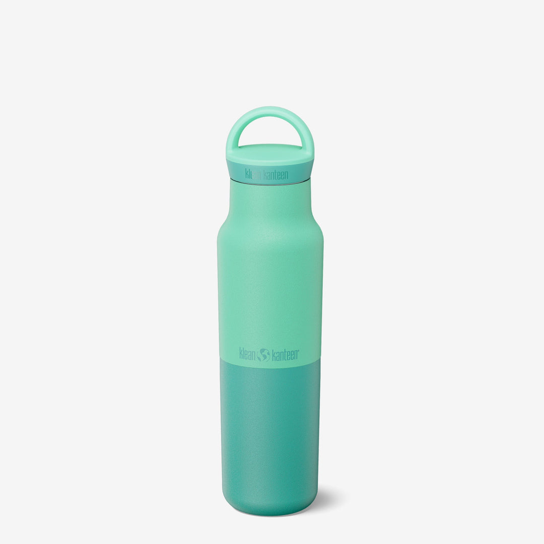 Klean Kanteen 12oz Rise Classic Cabbage Bottle, made from non toxic stainless steel and dishwasher safe for easy cleaning.