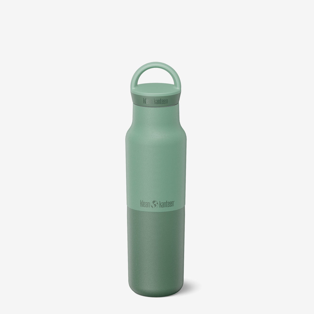 Klean Kanteen 12oz Rise Classic Iceberg Bottle, featuring stainless steel construction and leak proof performance.