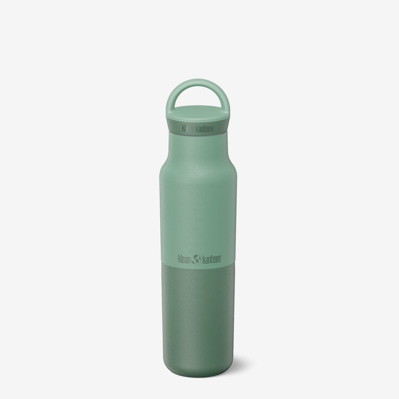 Klean Kanteen 12oz Rise Classic Iceberg Bottle, featuring stainless steel construction and leak proof performance.