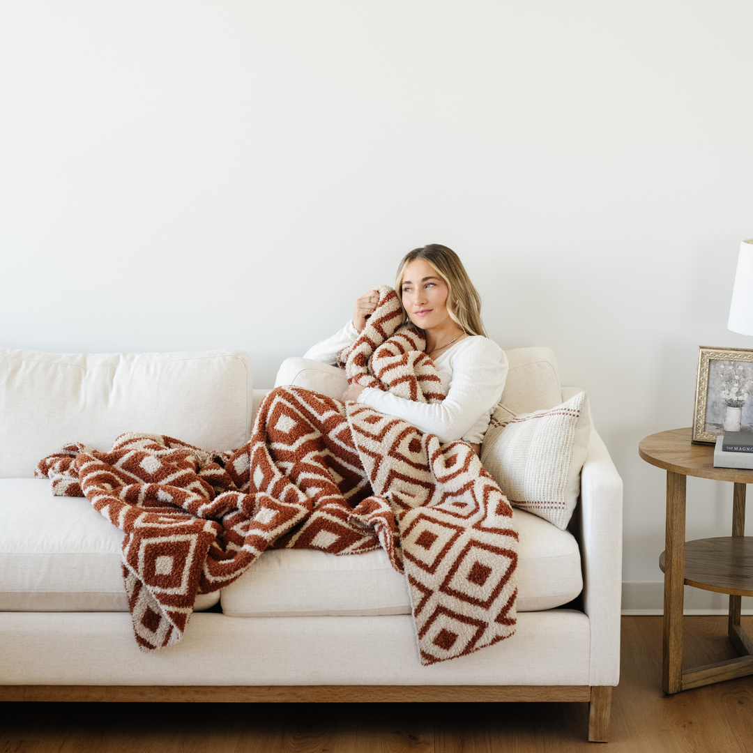 Bring calm and comfort to any nursery with the Saranoni Double-Layer BAMONI¨ Throw Blanket in Khmer Taupe, a stunning best baby blanket option.