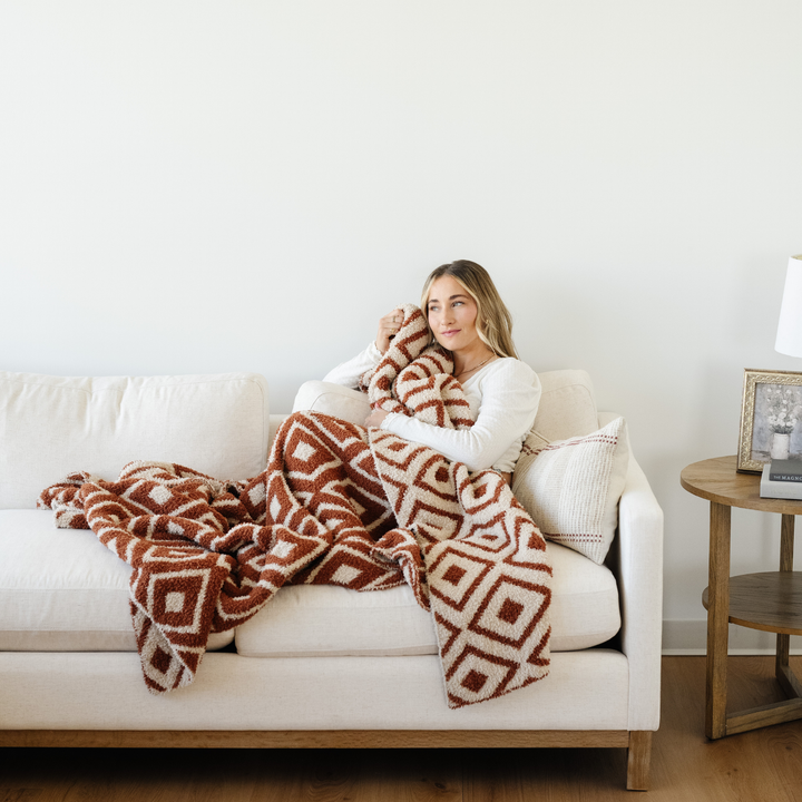 Bring calm and comfort to any nursery with the Saranoni Double-Layer BAMONI¨ Throw Blanket in Khmer Taupe, a stunning best baby blanket option.