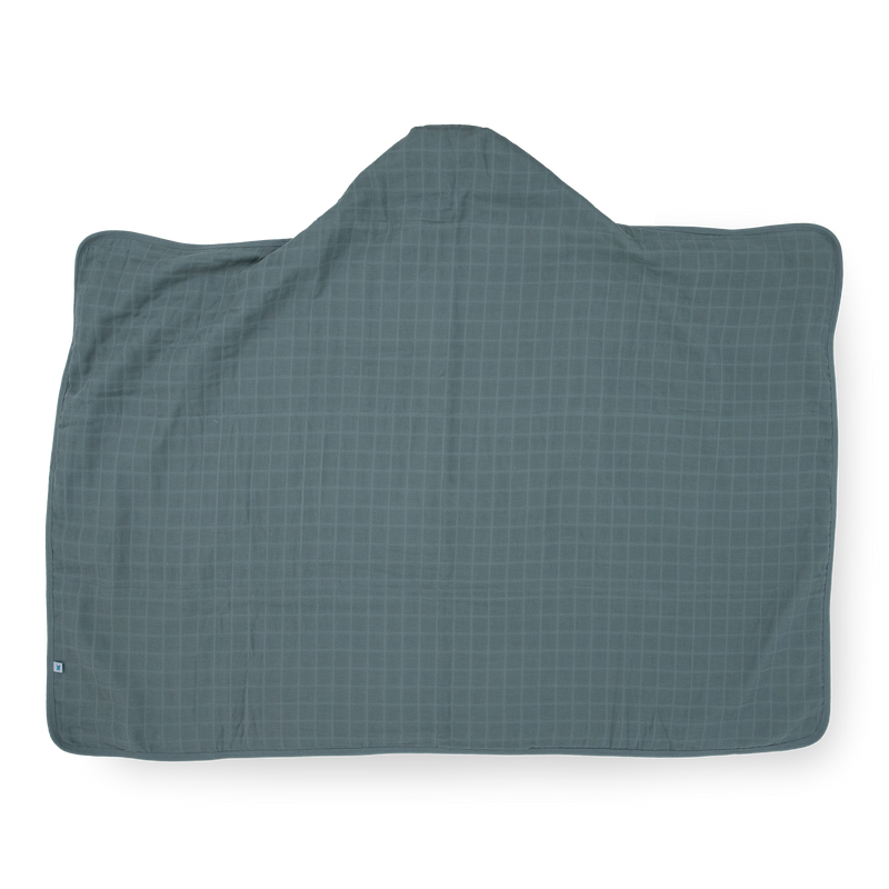 Little Unicorn baby hooded towel in Sea design, perfect for post-bath snuggles