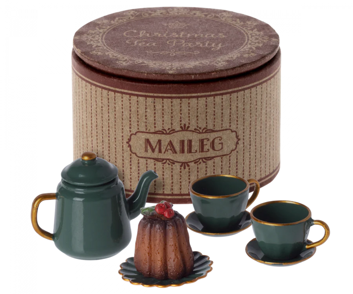 Maileg christmas tea party dollhouse accessories