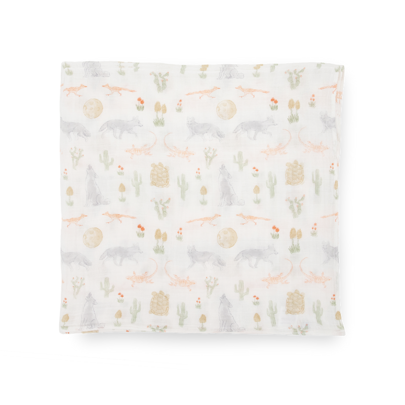 Little Unicorn Cotton Muslin Swaddle Blanket 3 Pack - Desert Night, breathable muslin swaddle blankets