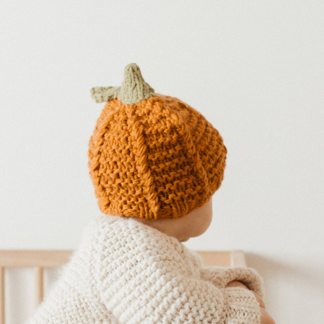 super soft huggaluggs pumpkin beanie for infany 