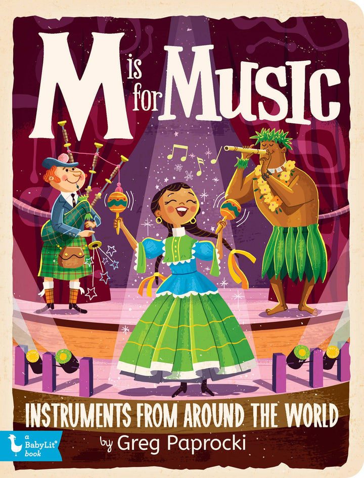 Gibbs Smith M is for Music; Alphabet board book music board book