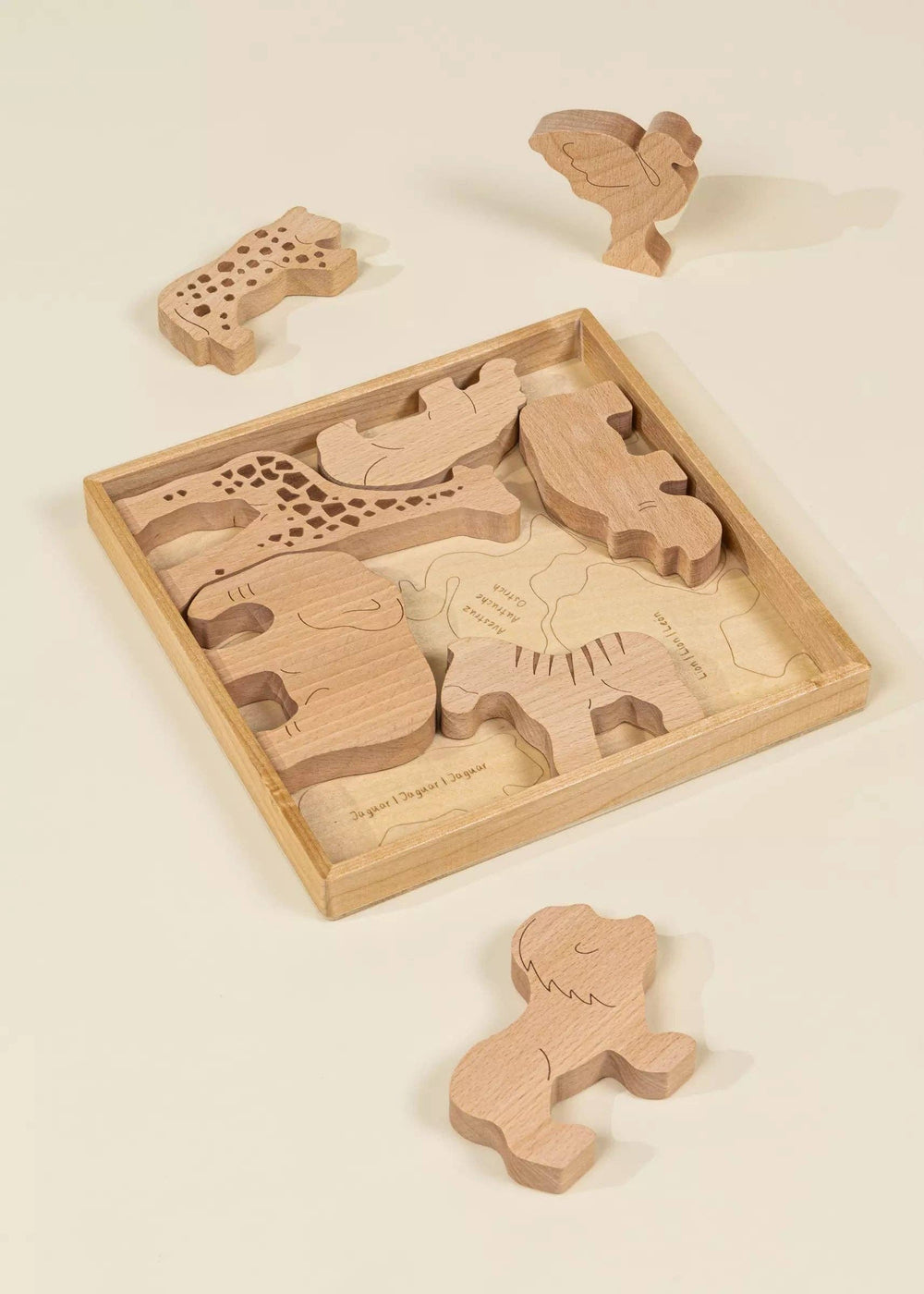 Animal balancing gets playful in the Coco Village Wooden Balance Puzzle Savannah in Multicolor, an ideal pretend play set.