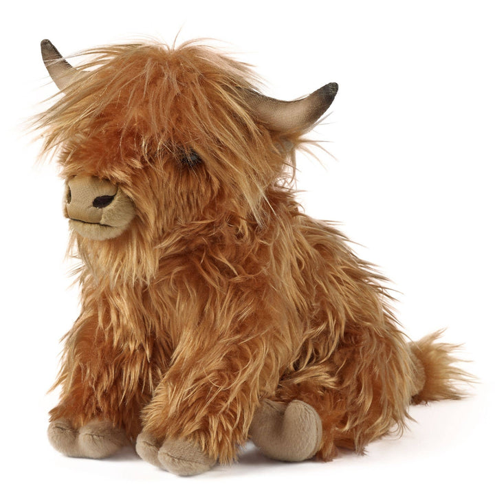 Cuddly Keycraft Living Nature Highland Cow Plush, perfect as a plushie for play or display