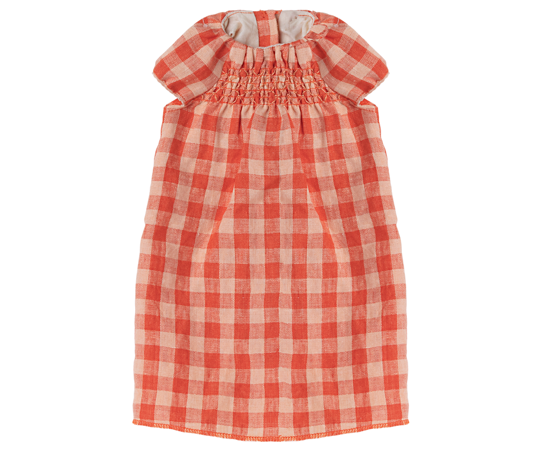 Maileg Size 5 - Red Plaid Dress doll clothes