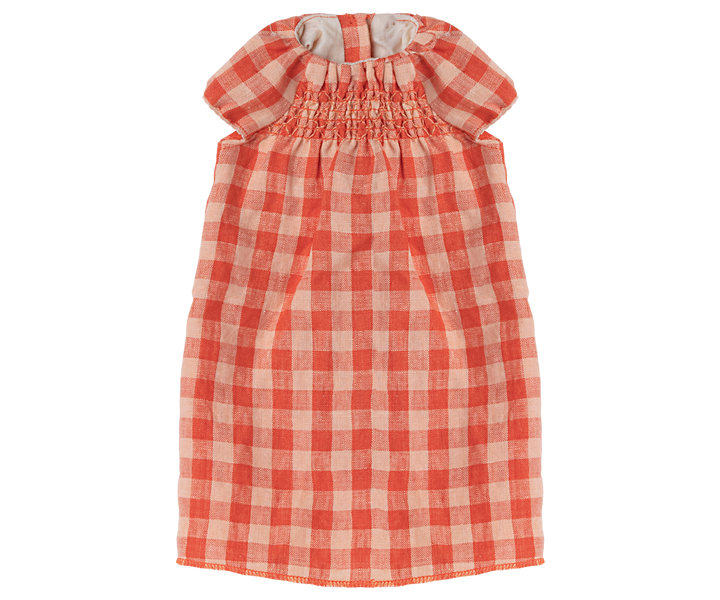 Maileg Size 5 - Red Plaid Dress doll clothes