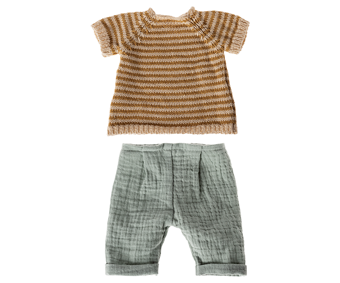 Maileg Size 3 Knitted Shirt & Pants doll clothes