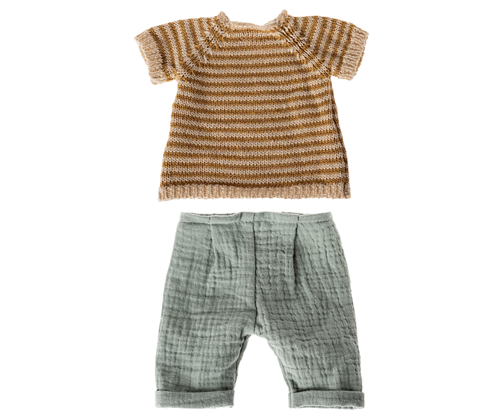 Maileg Size 3 Knitted Shirt & Pants doll clothes