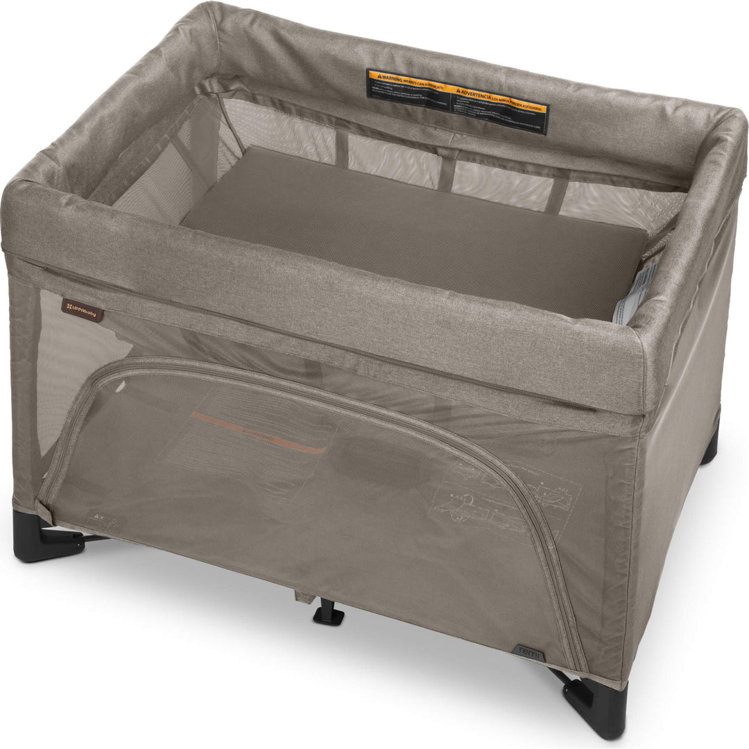 uppababy bedside bassinet UPPAbaby Remi Travel Playard, Charlie/Sand Melange