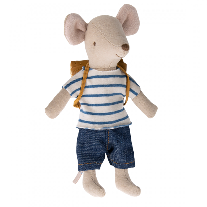 Maileg Big Brother Mouse on Tricycle