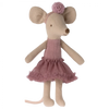 Little sister rose colored tutu mouse