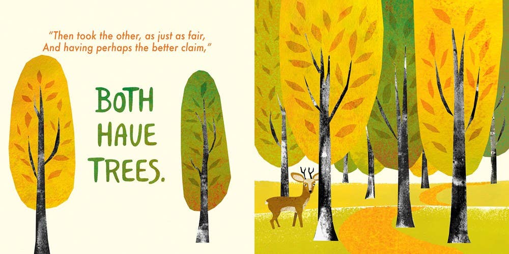 Gibbs Smith Little Poet Robert Frost: Two Roads poetry board book