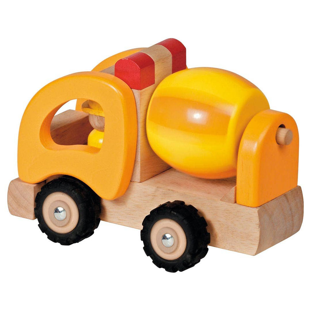 Orange and yellow Montessori construction truck by Goki