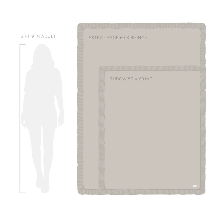 Nothing beats the comforting plushness of the Saranoni Double Ruched Faux Throw Blanket when shopping for a luxe Throw Blanket.