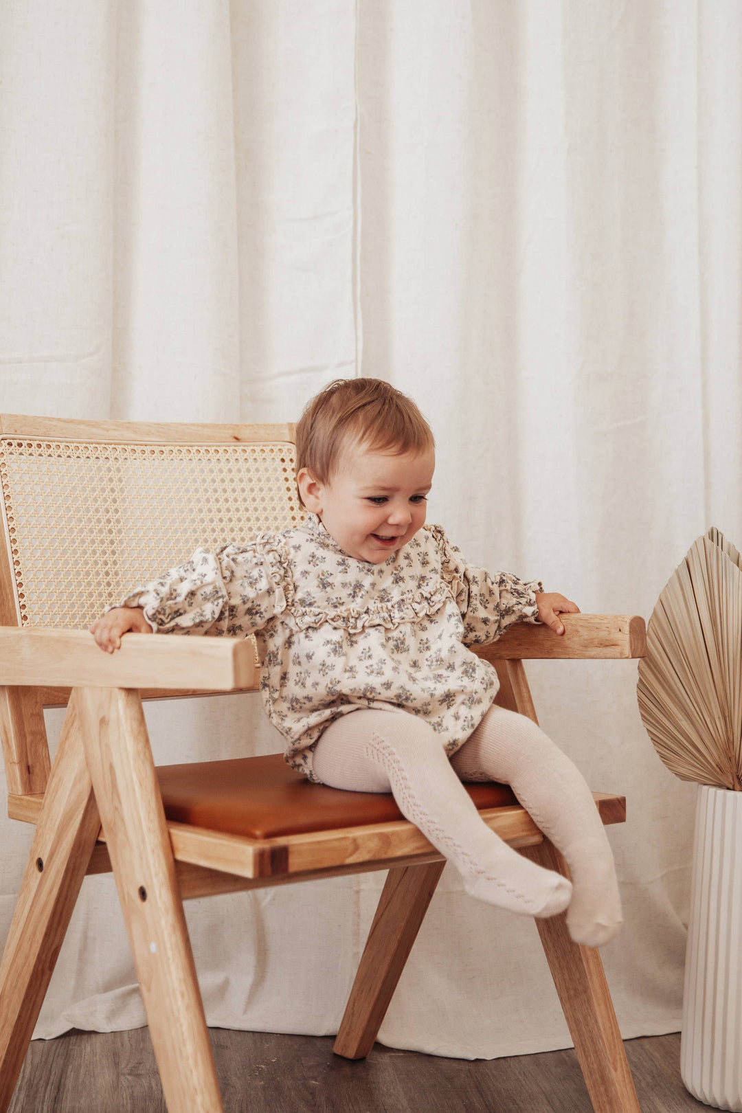 Olive & Cradle French Lace Cotton Tights sage green – sage lace-trim infant and toddler tights flat lay