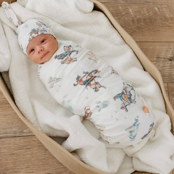 Boone knit swaddle by Copper Pearl — best baby blanket for newborns and infants