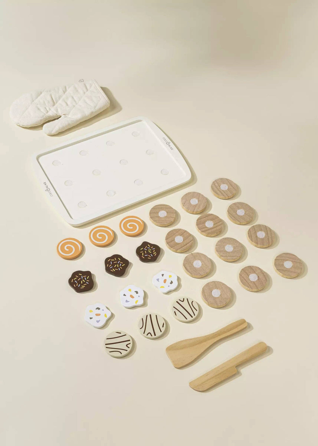 Imaginative fun begins with the Coco Village Wooden Cookies Playset in Multicolor, a thoughtful montessori toy choice.