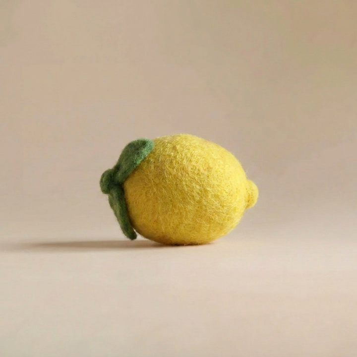 Felt Lemon play food by Kaddu, ideal Montessori-inspired sensory toy