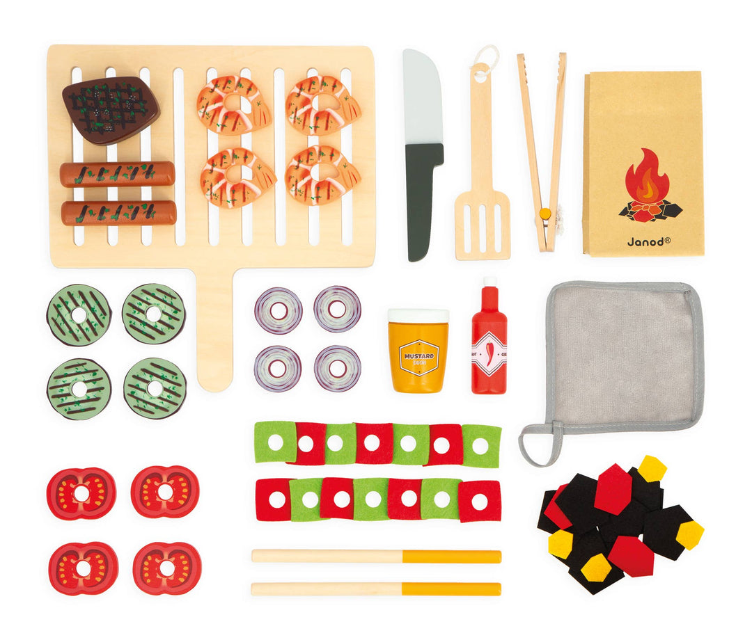 Play kitchen Janod Barbeque Play Set for toddlers
