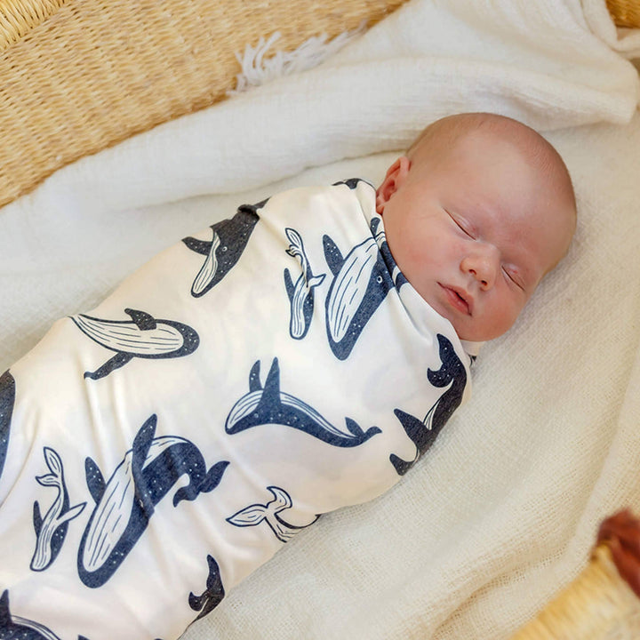 Copper Pearl Cove swaddle blanket detail — lightweight breathable baby wrap