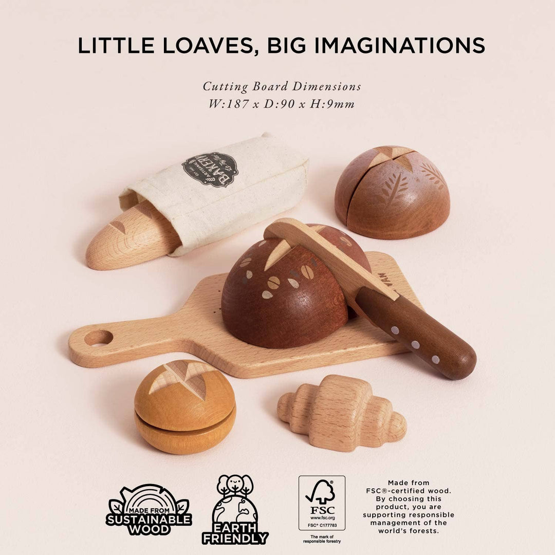 Wooden toy delight: Le Toy Van Artisan Bread and Knife Set inspires creativity and Montessori learning