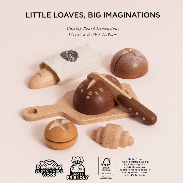 Wooden toy delight: Le Toy Van Artisan Bread and Knife Set inspires creativity and Montessori learning