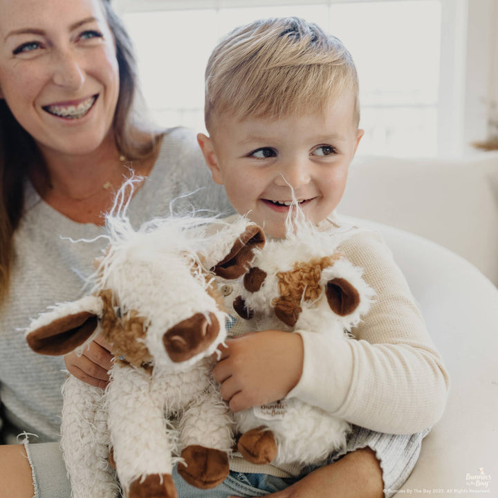 bunnies by the bay wee moo moo cow non toxic soft plushie toy for baby 