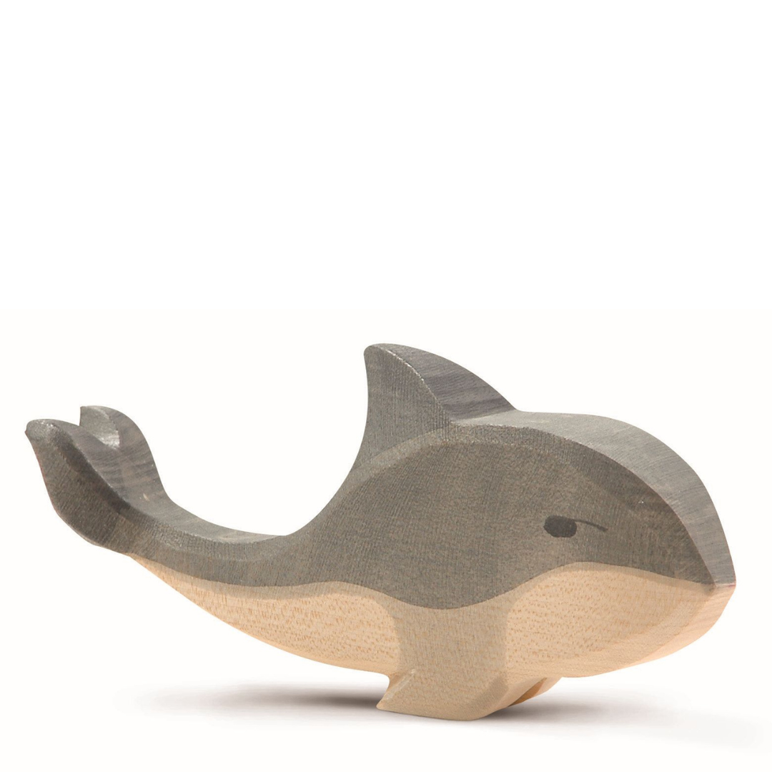 Ostheimer Whale, a hand-carved wooden whale toy made in Germany