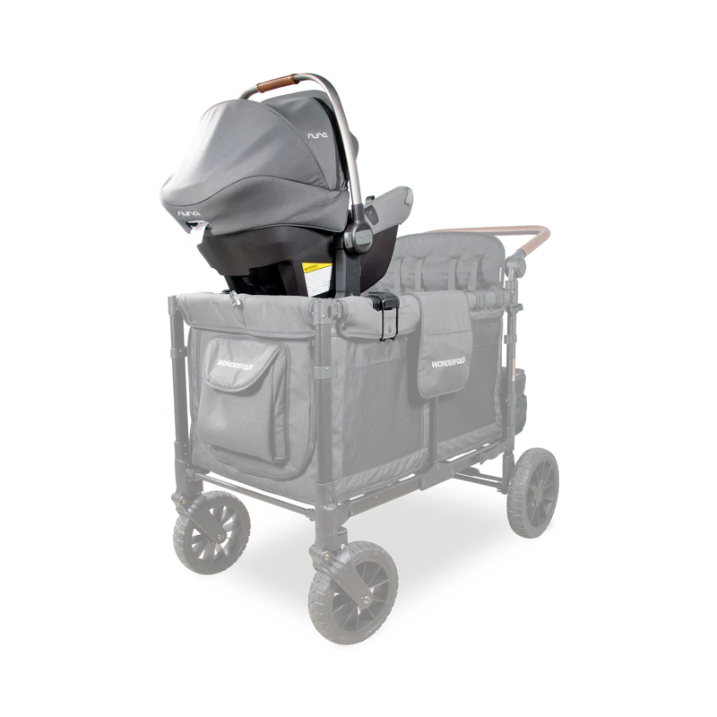 A smart double stroller upgrade, Wonderfold W4/W6 Car Seat Adapter offers secure infant transport solutions