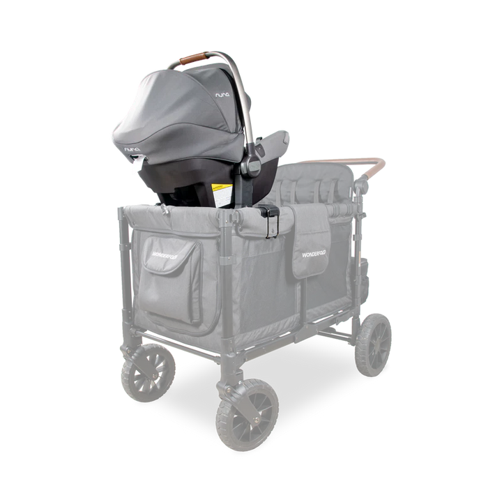 A smart double stroller upgrade, Wonderfold W4/W6 Car Seat Adapter offers secure infant transport solutions