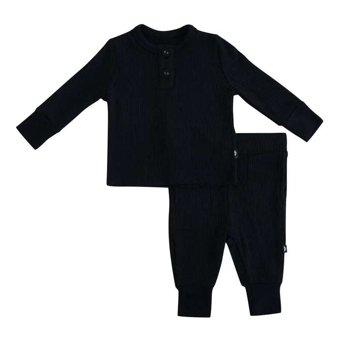 Kyte baby boy clothes Midnight Henley Set