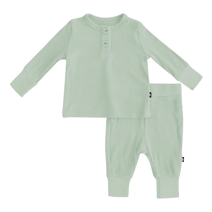 Kyte baby girl clothes Thyme Henley set