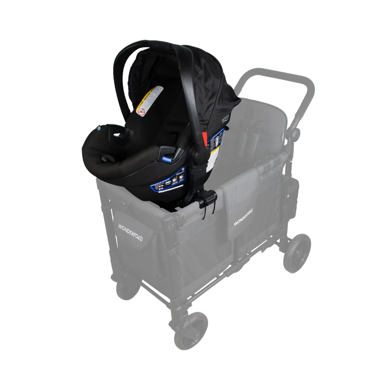 Compatible with a doble stroller configuration, Wonderfold W2 Car Seat Adapter supports safe infant transport